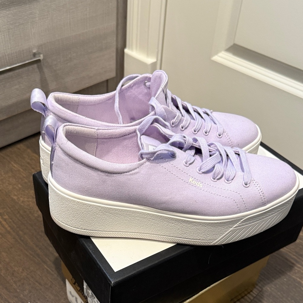 Keds Women's Light Purple Platform Sneakers